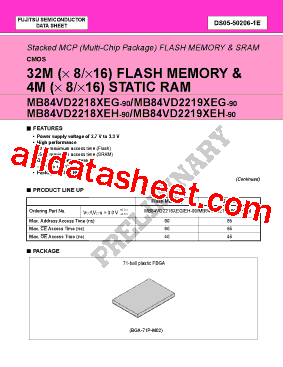 MB84VD22191EG型号图片