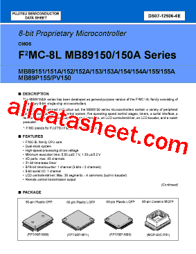 MB89151APFV型号图片