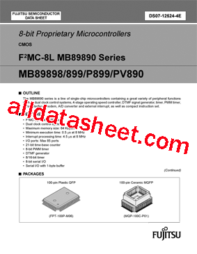 MB89899PF型号图片