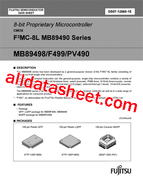 MB89F499PF型号图片