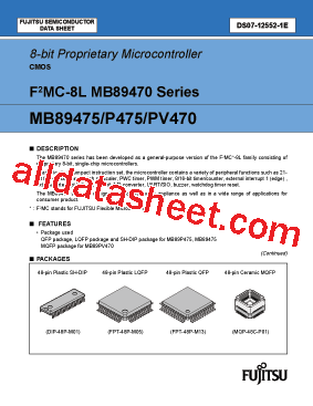 MB89P475-101P-SH型号图片