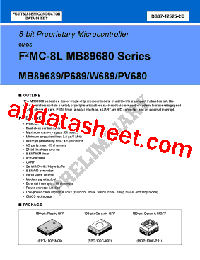 MB89PV680CF型号图片