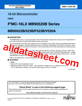 MB90522BPFV型号图片