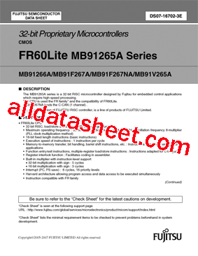 MB91F267NAPMC-GS型号图片