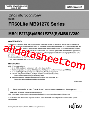 MB91F273SPMC型号图片