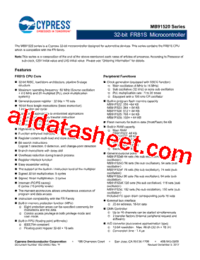 MB91F523JWDPMC型号图片