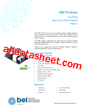 MBC75-1012L型号图片