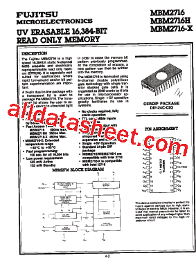 MBM2716-X型号图片
