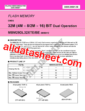 MBM29DL321BE-12TN型号图片