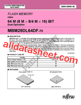 MBM29DL64DF70PBT型号图片