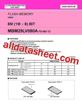 MBM29LV080A型号图片