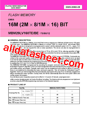 MBM29LV160TE70PCV型号图片