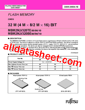 MBM29LV320BE80TR型号图片