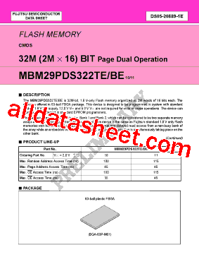 MBM29PDS322BE11型号图片