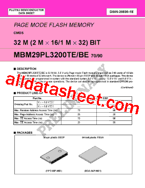 MBM29PL3200BE70型号图片