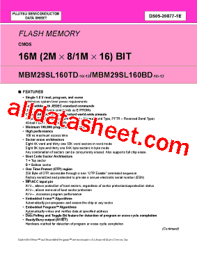 MBM29SL160BD型号图片