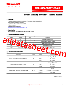 MBR10100CR型号图片