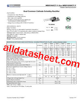 MBR10150CT-Y型号图片