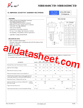 MBR10150CTD型号图片