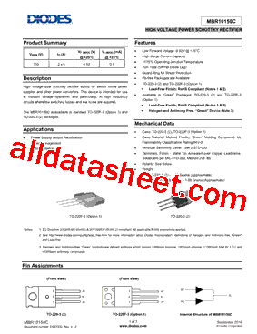 MBR10150CTF-G1型号图片