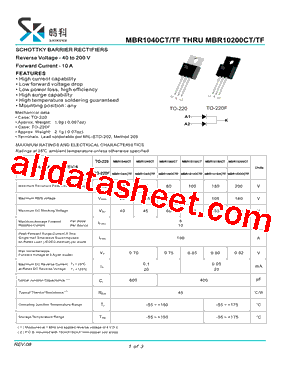 MBR10200CT-LJ型号图片