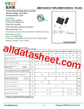 MBR1040CG型号图片