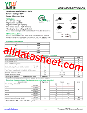 MBR1060DC-R型号图片