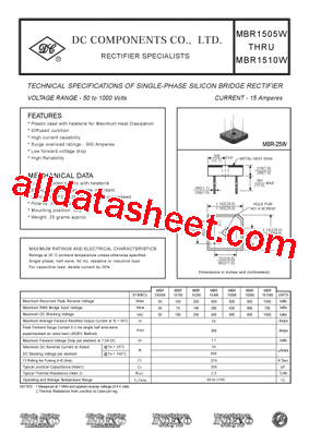 MBR1505W型号图片