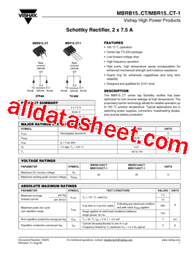 MBR1535CT-1型号图片