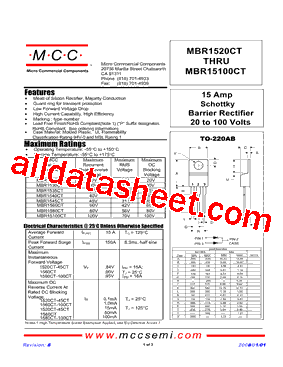 MBR1540CT型号图片