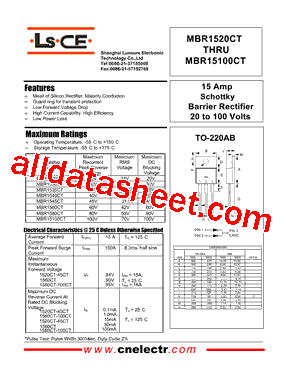 MBR1580CT型号图片