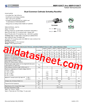 MBR1590CT型号图片