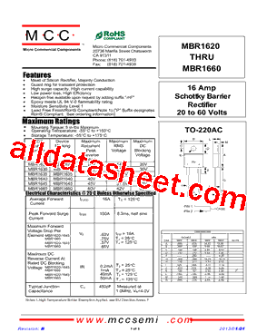 MBR1620型号图片