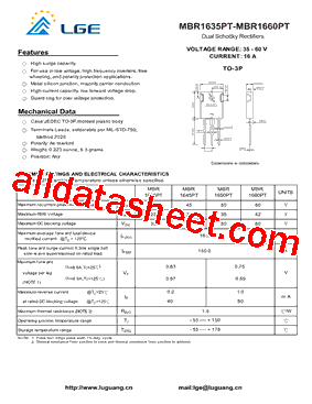MBR1660PT型号图片