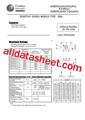 MBR20040R型号图片