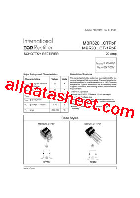 MBR20100PBF型号图片