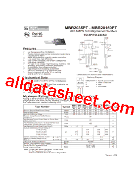 MBR20100PT型号图片