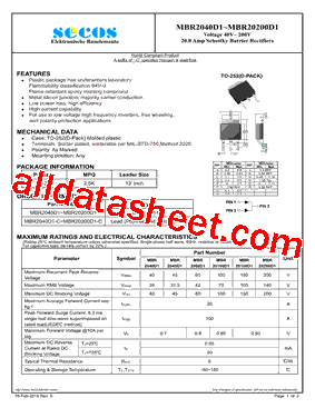 MBR20150D1型号图片