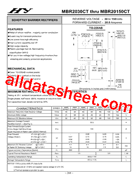 MBR2030CTLG型号图片