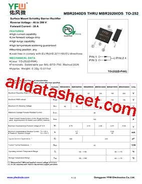 MBR2040DS型号图片