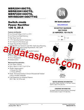 MBR20H100CTG型号图片