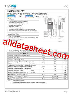 MBR20H150FAT型号图片