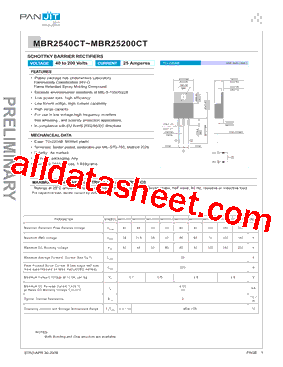 MBR25200CT型号图片