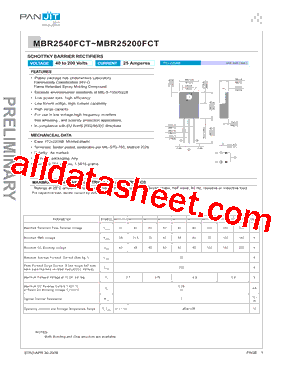 MBR2540FCT型号图片