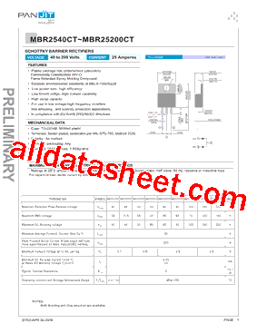 MBR2580CT型号图片