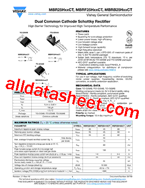 MBR25H45CT-E3型号图片