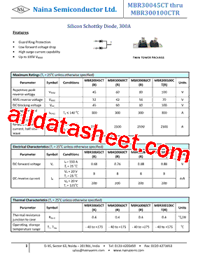 MBR300100C型号图片