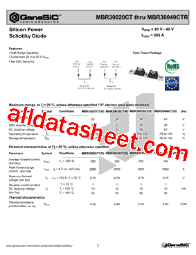 MBR30020CT型号图片