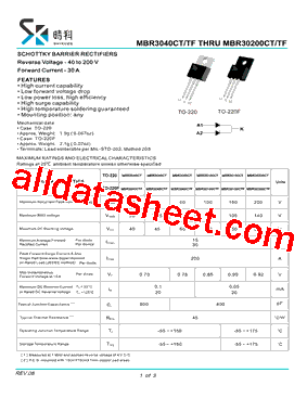 MBR30100CTE3/TU型号图片