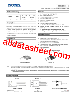 MBR30100CTF-E1型号图片
